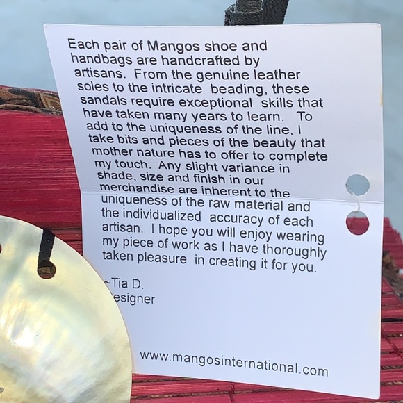 MANGOS PURSE HANDBAG WICKER FUSIA MOTHER OF PEARL NEW HANDCRAFTED Y2K VINTAGE - Picture 9 of 9